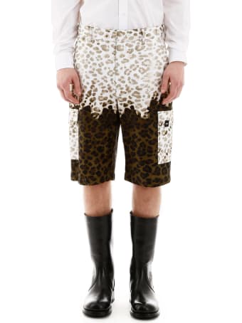 MSGM Leopard Print Bermuda Pants
