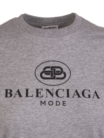 Balenciaga Regular Filt Bb Logo T-shirt