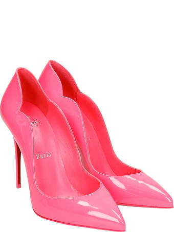 Christian Louboutin Hot Chick 100 Pumps In Fuxia Patent Leather