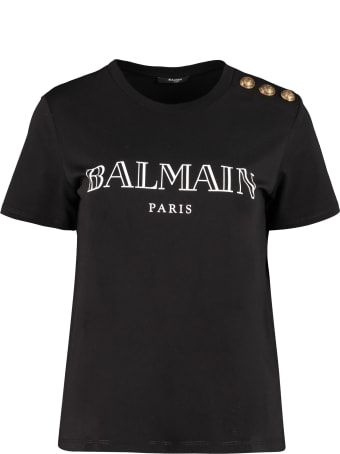Balmain Logo Cotton T-shirt
