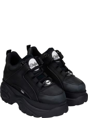 Buffalo Sneakers In Black Leather