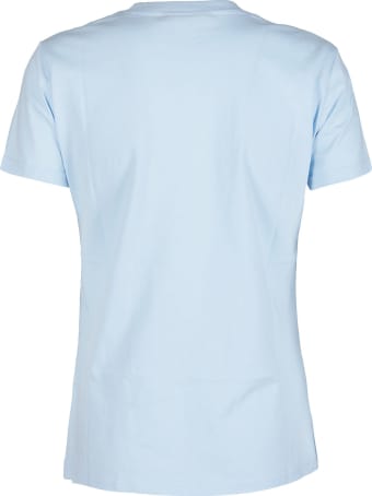 Chiara Ferragni Baby Blue Cotton Flirting T-shirt