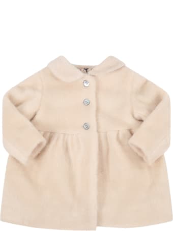 Caffe' d'Orzo Ivory "cloe" Coat For Babygirl