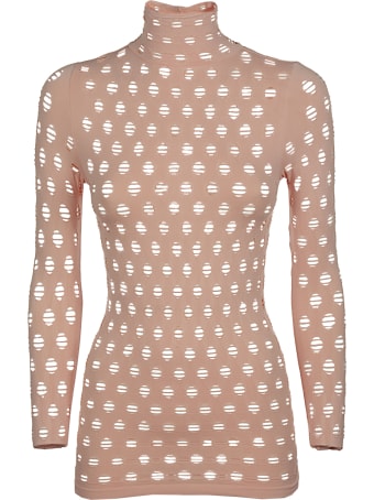 Maisie Wilen Perforated Turtleneck