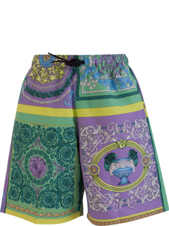 Versace Mosaic Baroque Print Swim Boxer