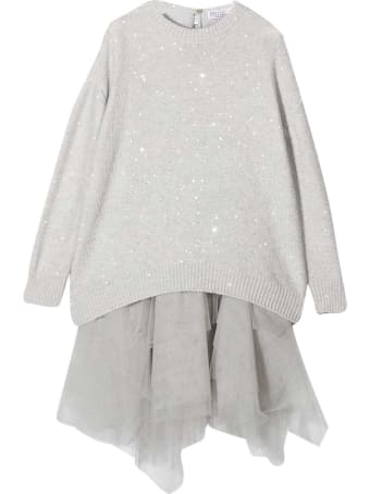 Brunello Cucinelli Gray Dress