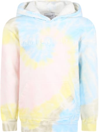 Family First Milano Tie-dye Sweatshirt For Kids With Logo