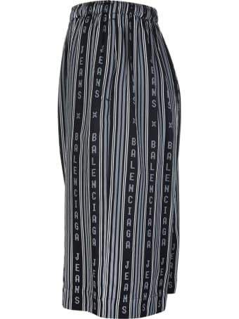 Balenciaga Man Black Pajama Shorts