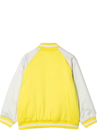 Stella McCartney Kids Reversible Multicolor Bomber Jacket With Applications