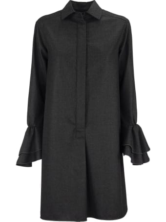 Max Mara Segovia Wool Flannel Dress