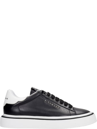 John Richmond Sneakers In Black Leather
