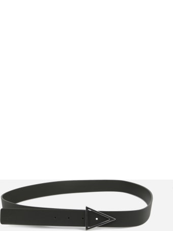 Bottega Veneta Black Leather Belt