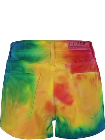 IRENEISGOOD Rainbow Denim Shorts