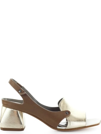 IXOS Gold Dove-grey Heeled Sandal