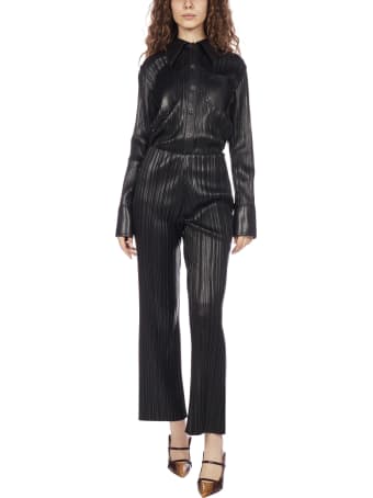 Nanushka Char Pleated Vegan Leather Trousers