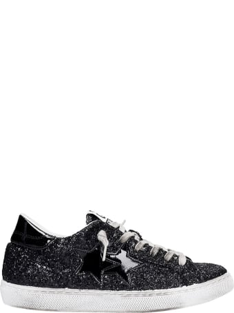 2Star Sneakers In Black Glitter