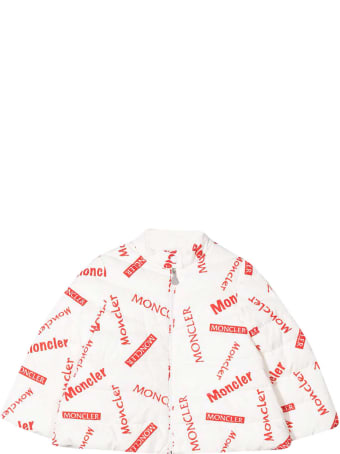 Moncler Logo Print Down Jacket