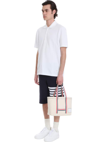 Thom Browne Polo In White Cotton