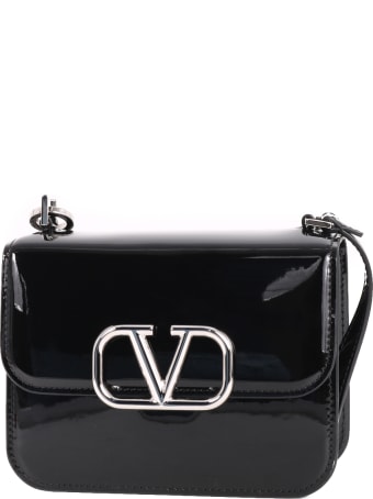 Valentino V Logo Patent Bag