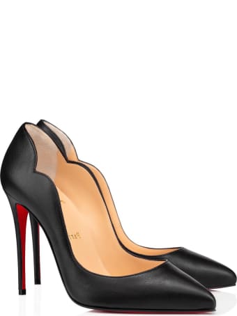 Christian Louboutin Black Leather Hot Chick Pumps