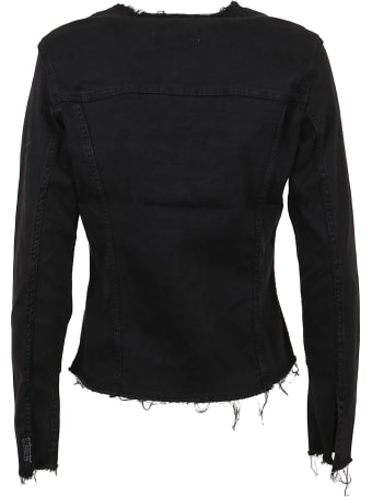 7 For All Mankind Denim Jacket Bair Rinsed Black