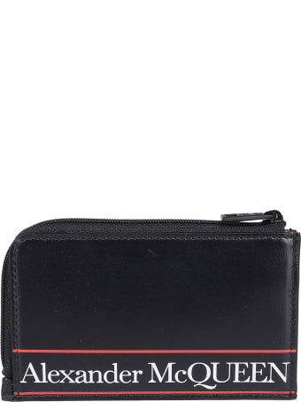 Alexander McQueen Black Leather Wallet