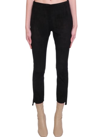 Salvatore Santoro Pants In Black Leather
