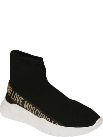 Love Moschino Glittery Logo Sock Sneakers