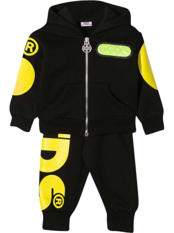 GCDS Mini Black Sports Suit