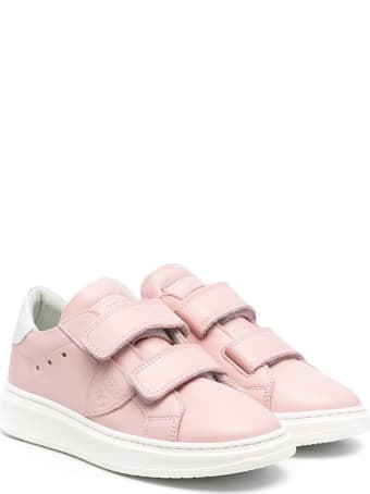 Philippe Model Temple Sneakers In Pink Leather