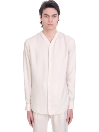 Giorgio Armani Shirt In Beige Silk