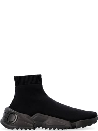 Salvatore Ferragamo Raquel Knitted Sock-style Sneakers