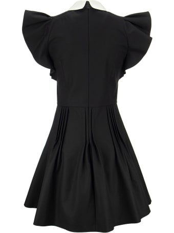 RED Valentino Soft Fluid Dress With Pleated Skirt