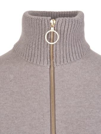 Fedeli Light Grey Gru Ml Felt Double Sweater
