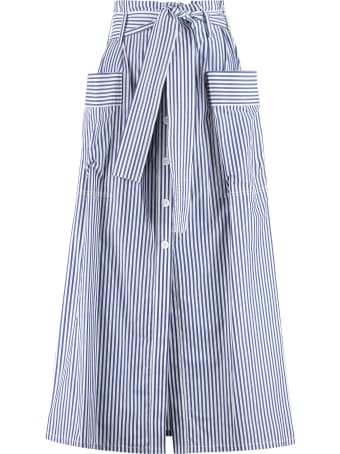 Parosh Clacx Belted Cotton Skirt