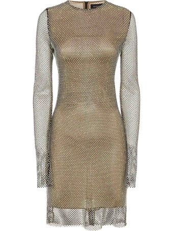 Azzaro Crystal Mini Dress