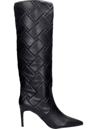 Kurt Geiger High Heels Boots In Black Leather
