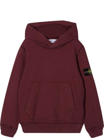 Stone Island Junior Red Sweatshirt