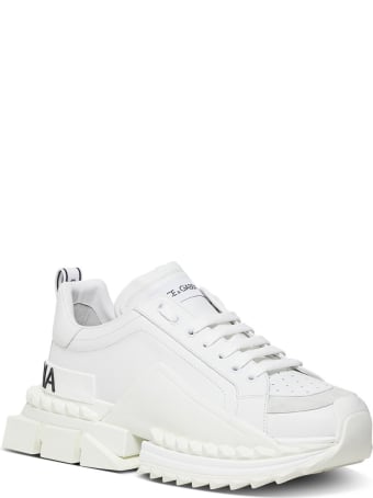 Dolce & Gabbana Chunkyn Leather Sneakers With Logo