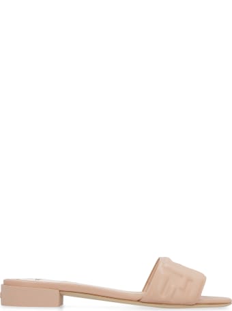 Fendi Leather Flat Sandals