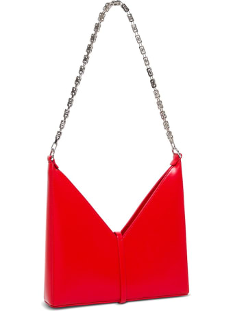 Givenchy Borsa A Tracolla Cut Out Piccola In Pelle Box Rosso