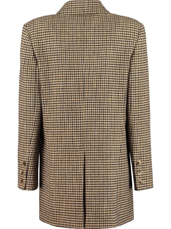 ALEXACHUNG Stretch Double-breasted Blazer