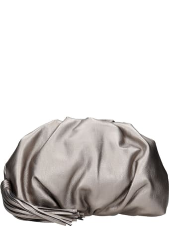 Rebecca Minkoff Clutch In Silver Leather