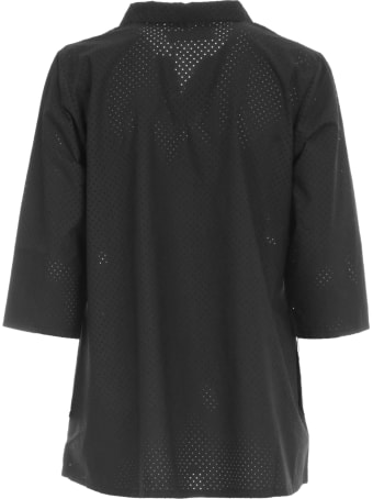 Labo.Art Shirt Revers Neck Drilled Textile