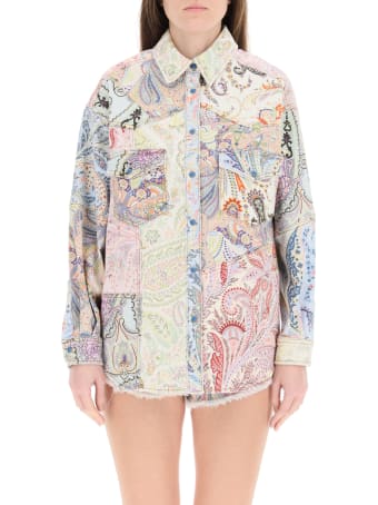 Etro Paisley Patchwork Denim Jacket