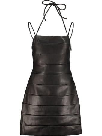 STAUD Buzz Faux Leather Mini-dress