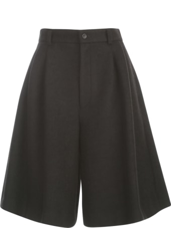 Comme des Garçons Polyester Wool Compressed Knit Shorts