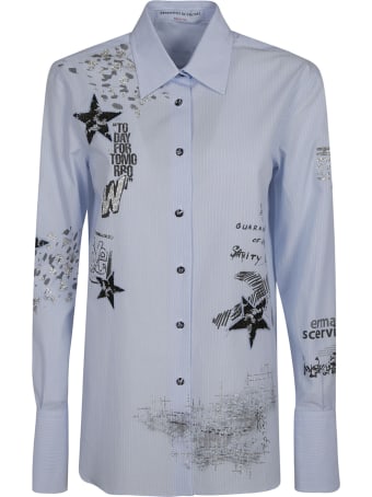 Ermanno Scervino Embellished Stripe Shirt