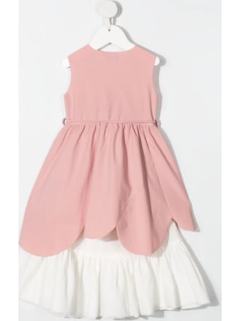 Il Gufo Tiered Drawstring Dress