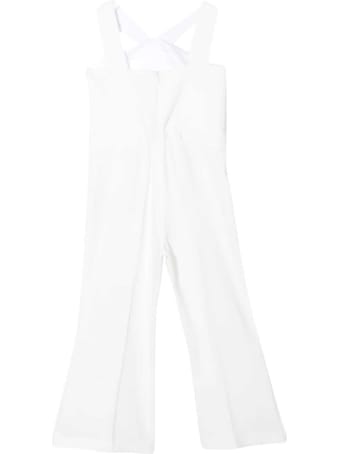 Elisabetta Franchi La Mia Bambina White Jumpsuit